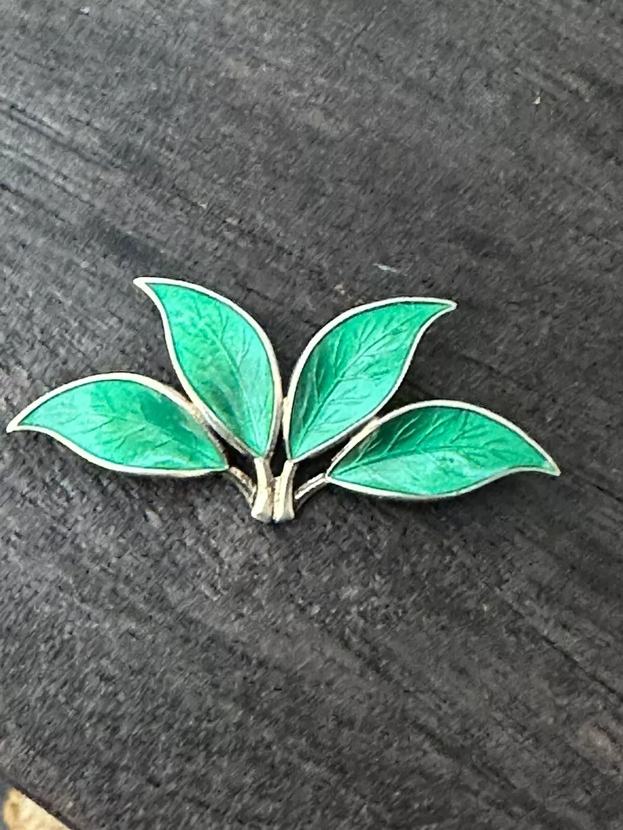 David andersen leaf brooch deals