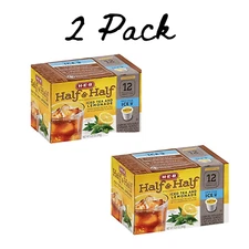 H.E.B Iced Tea Single Serve Cups Half & Half 12 Count (Pack of 2)