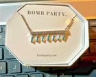 Ring Bomb Party November Birthday 2023 Necklace Rbp4363 Swiss Blue Topaz