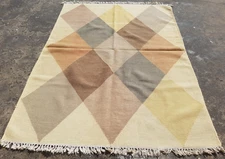 Vintage Traditional Handmade Beautiful Scandinavian Floor Rug Carpet 220x162 cm