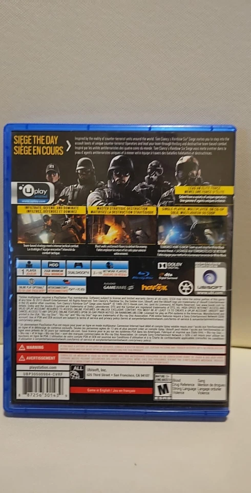 Tom Clancy's Rainbow Six Siege (PlayStation 4, 2015) - Image 2 of 3