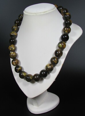 Collana d'ambra naturale per adulti con chiusura in argento Collana d'ambra naturale per adulti con chiusura in argento