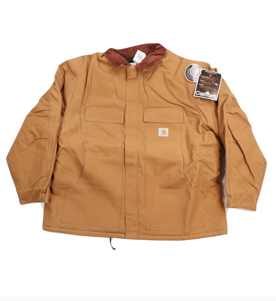 NOS Vtg 90s Carhartt Mens 54 Quilt Lined Duck Arctic Coat NOS Vtg 90s Carhartt Mens 54 Quilt Lined Duck Arctic Coat
