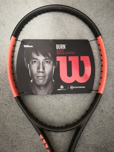 Nueva raqueta de tenis Wilson Burn 100S 10,6 oz 4 1/4 agarre - Imagen 2 de 2
