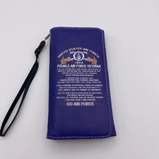 U.S. Air Force Female Wallet New Unique Air Force Oath In Script