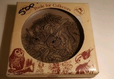 Poole For Collectors   Hand finished 5" stoneware plaque by Pool