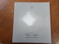 1986 Porsche 928S Sales Brochure US w/paint an interior colors