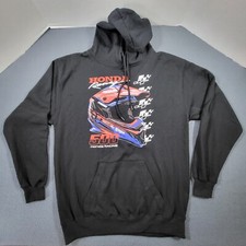 Honda JT Racing Mens Hoodie Medium Black Sweatshirt GSX 2.0 Graphic