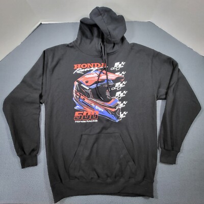 Honda JT Racing GSX 2.0 Hoodie Mens Medium Black Motocross HRC 500
