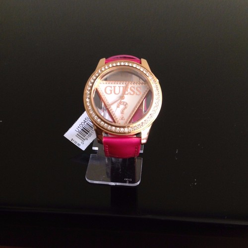 hot pink guess watch