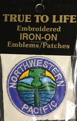 Northwestern Pacific Patch 'Thru the Rockies'  Unsewn NIP  MINT