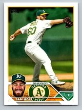 Sam Moll RC Rookie 2023 Topps #8 Oakland Athletics Baseball Card