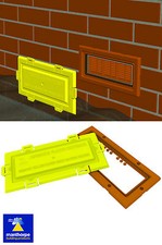 Airbrick Air Brick Flood Water Defence Protection Cover and Terracotta frame