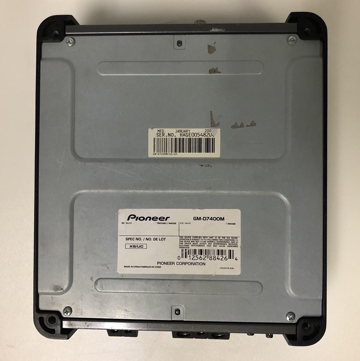 Pioneer Class D Mono Amplifier GM-D7400M Vintage | eBay