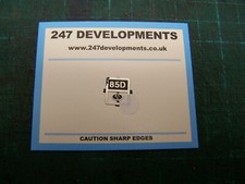 "0" Gauge 247 Developments Shed Plate 85D