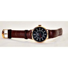 Breytenbach Men's Watch, Fixed Bezel/Brown Leather Band & RG Case - BB6620