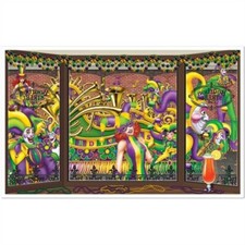 Mardi Gras Mardi Gras Insta-View 38" x 62" Plastic Party Wall Decorations