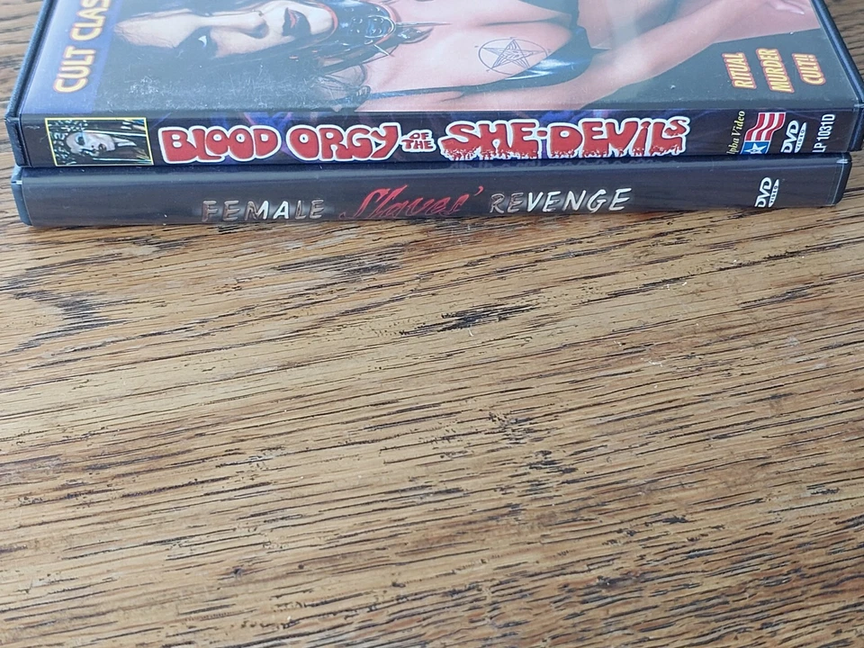 2 Ted Mikels Movies Slaves Revenge + Blood She Devils - Region 1 - VGC Cult - Image 3 of 3