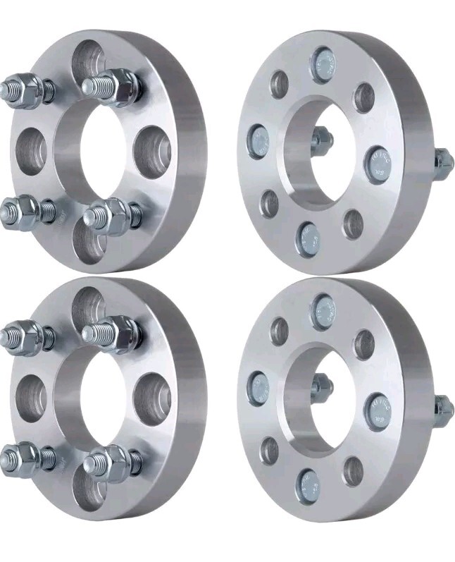 SCITOO 4Pcs 4x100 Wheel Spacers 1 inch Thread Pitch 12x1.5 Hub Bore 60.1mm 4 Lug