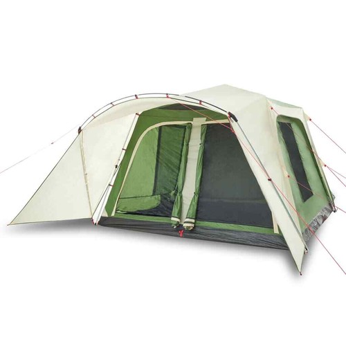 Family Tent with Porch 9-Person Green Quick Release vidaXL - Picture 2 of 12
