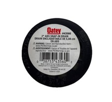 12-Pack Oatey 43560 2" All ABS Snap-In Drain Black