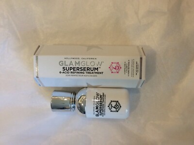 Glam Glow Superserum Exfoliate Plump Pore Refining 30ml New In Box