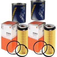 2X Original Mahle / Knecht ÖLfilter OX 560D + 2X SCT Motor Flush MotorspüLung