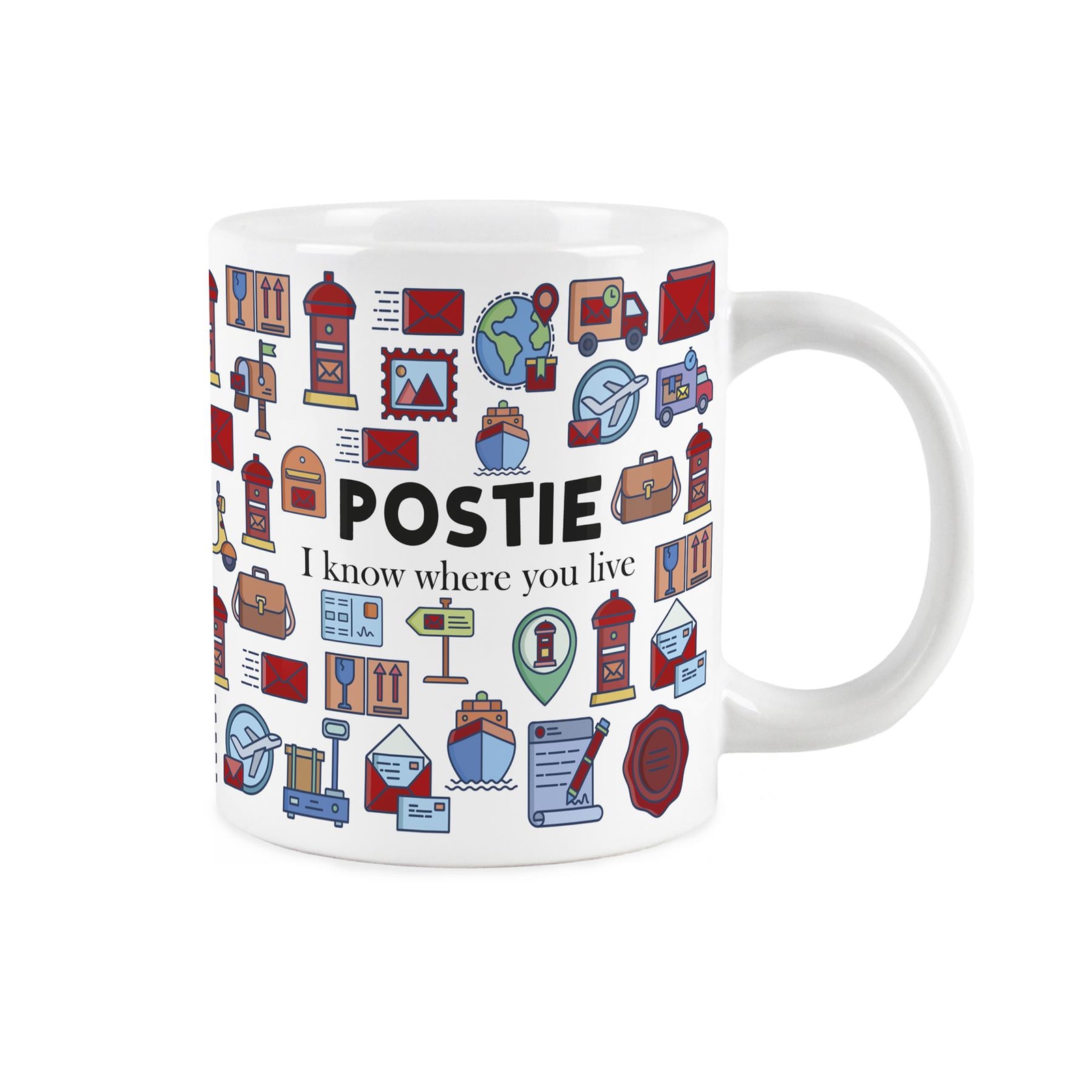 Extra Large Novelty Postie Mug - Jumbo Ceramic Gifts for Postmen/Postwomen
