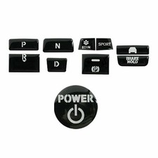 10pcs Black Gear Shift Switch Button Guard Cover Decal For Honda Accord 2018-21 10pcs Black Gear Shift Switch Button Guard Cover Decal For Honda Accord 2018-21