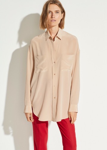 NWT $345 Vince Oversized Button Front 