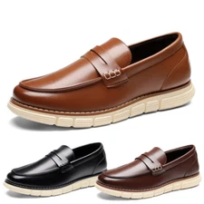 Men's Casual Dress Shoes Slip-on Lightweight Penny Loafers Shoes Size
