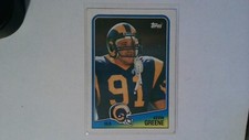 1988 Topps Football KEVIN GREENE Rookie Card #300 Los Angeles Rams HOF