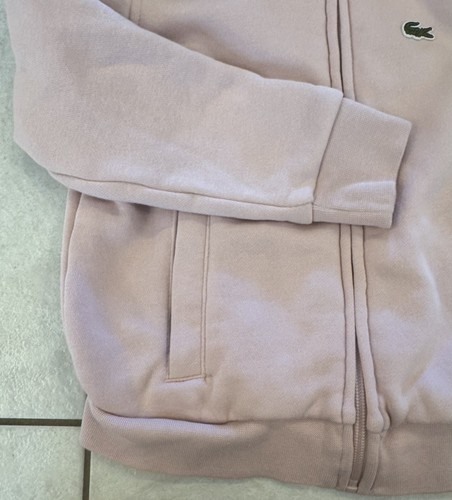 Lacoste Sport Girls Pink Zipper Hoddie Sweatshirt Jacket Size 6 116 46 - Picture 5 of 6