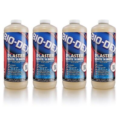 BIO-DEX  PLASTER WHITE 'N BRITE 1 QUART PWB32, 4-PACK