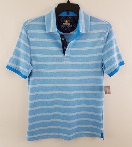Club Room Men's Palomino Striped Polo, Bay Breeze, Size XXL, MSRP $49 - 第 2/4 張圖片