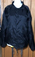 Shaka Wear Men’s Black Coach Windbreaker Jacket Snap Closure Pockets size 5X