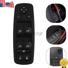 Left Driver Side Master Window Switch For Dodge Dart 2013-2016 56046553AC Black