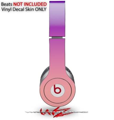 Skin for Beats Solo HD Headphones Smooth Fades Pink Purple by