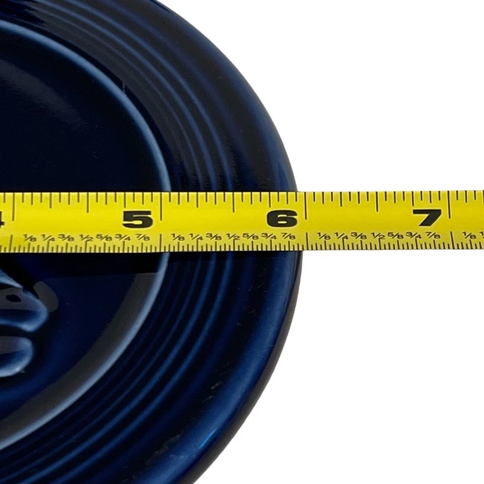 Fiesta Cobalt Blue Ceramic 6-Inch 6” Vintage Trivet Bread Basket Warmer Vintage - Image 3 of 3