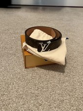 Louis Vuitton Brown  Silver Belt
