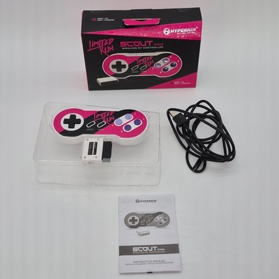 Hyperkin Scout Bluetooth SNES Controller Limited Run Games Pink Premium