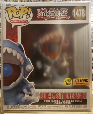Funko Pop Yu-Gi-Oh! Blue-Eyes Toon Dragon #1478 GITD Hot Topic 6
