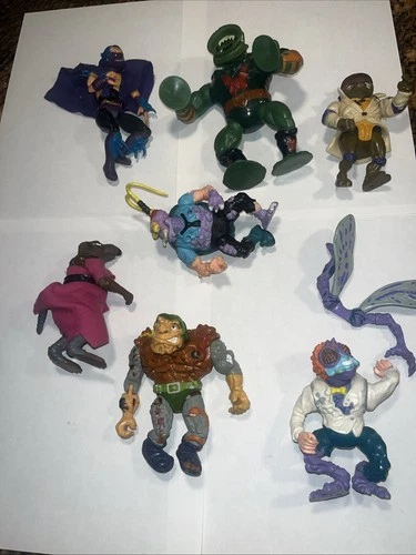 Teenage Mutant Ninja Turtles 80’s 90’s Vintage Action Figures Lot Of 7