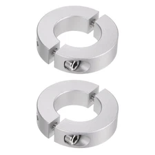 2pcs Double Split Shaft Collar 25mm Bore Clamp-On Collars 45mm OD 12mm Width