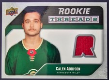 2021-22 UD Series 2 - CALEN ADDISON Rookie Threads #RT-CA Insert Card. rookie card picture