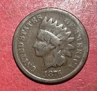 1876 US Indian Head Cent! Lower Mintage! Good! Old US Coin! Semi Key Date!