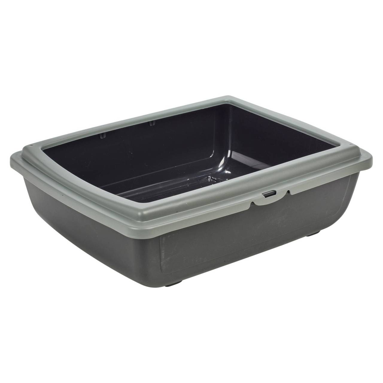 Cat Litter Tray Box with Rim Pan Toilet Kitten Pet Loo Animal Indoor Home