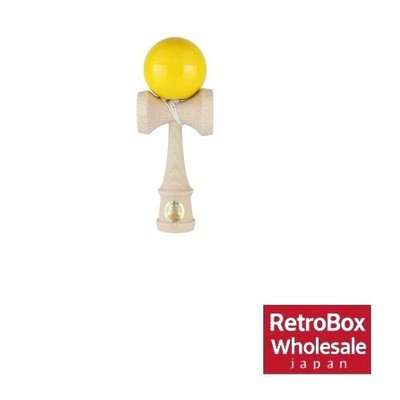 Ozora Kendama JKA-zertifizierte einfarbige gelbe Farbe [Langs Japan]