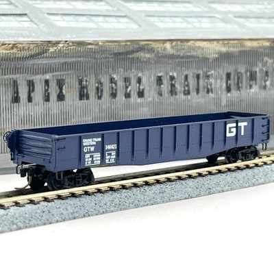 Micro-Trains N Scale 46120 Grand Trunk Western 50ft Drop End Gondola GTW 146021