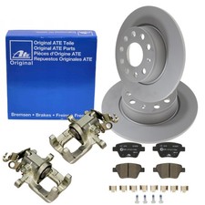 ATE Bremsscheiben 272mm Beläge Bremssattel Set Hinten für GOLF 6 AUDI A3 8P1-8PA